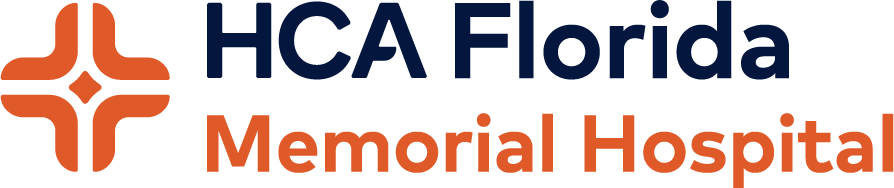 HCA Memorial Logo Orange and Blue