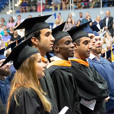 a group of graduates standing