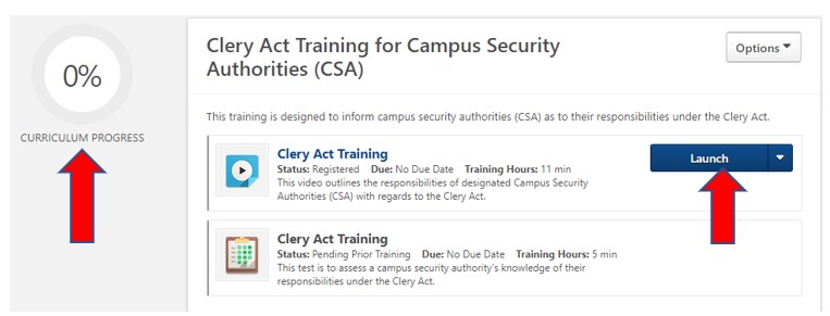 UNF: Clery Act Training for Campus Security Authorities