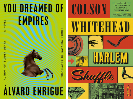 Book covers of You Dream of Empires and Harlem Shuffle