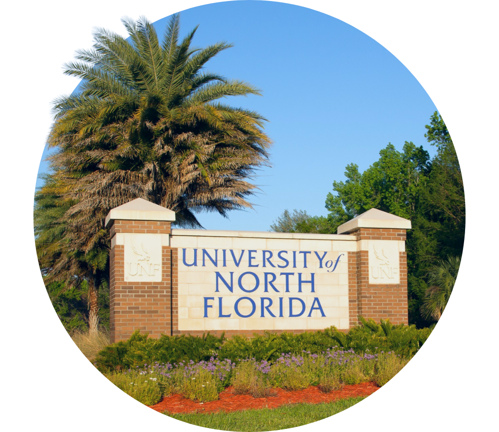 University of North Florida sign