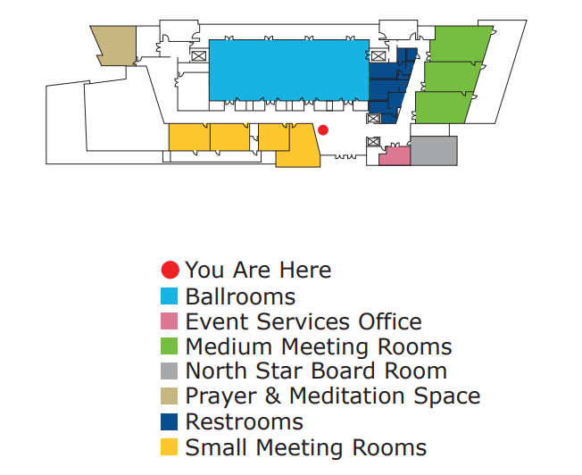 Floorplan for the third floor of the west building of the Student Union