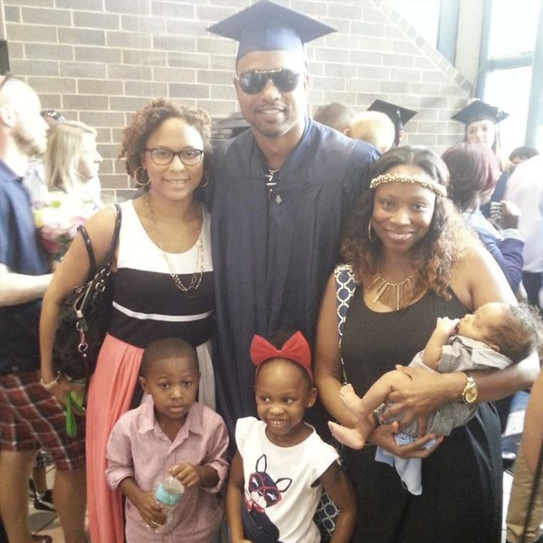 lemon at graduation with his family